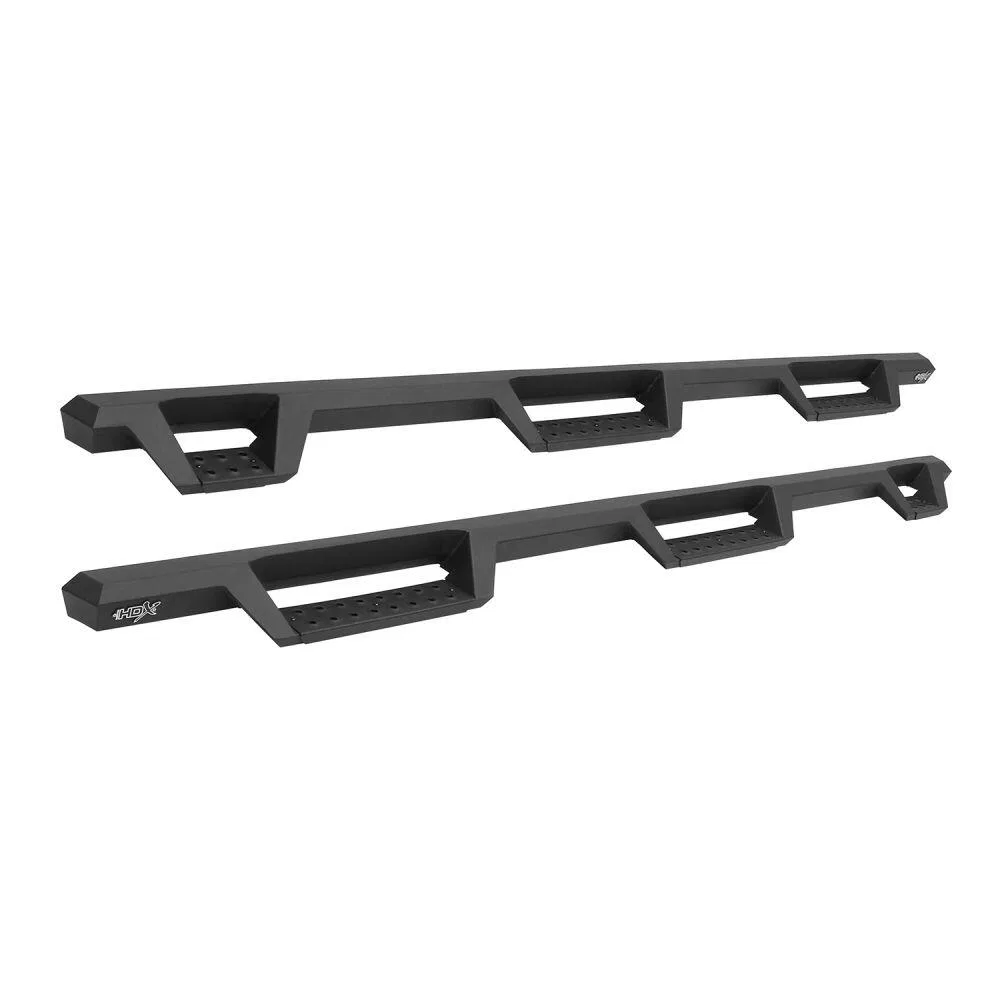 56-534325 – WESTIN Nerf Bar - Truck Wheel To Wheel, With Drop Down Steps With Bed Step 3 Inch Square Straight Powder ...